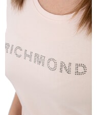 JOHN RICHMOND MECHI Camiseta elástica con logo de strass polvo - camiseta - 3