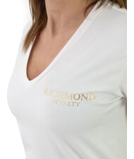 JOHN RICHMOND VATICI Camiseta elástica blanquecino/dorado - camiseta - 3