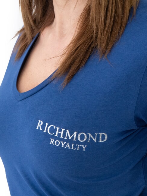 VATICI Camiseta elástica azul oscuro/plata - camiseta