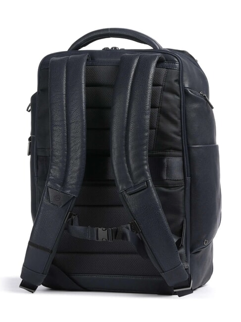 CRONUS Mochila de piel, soporte para port&aacute;til de 14" azul - Mochilas para port&aacute;til