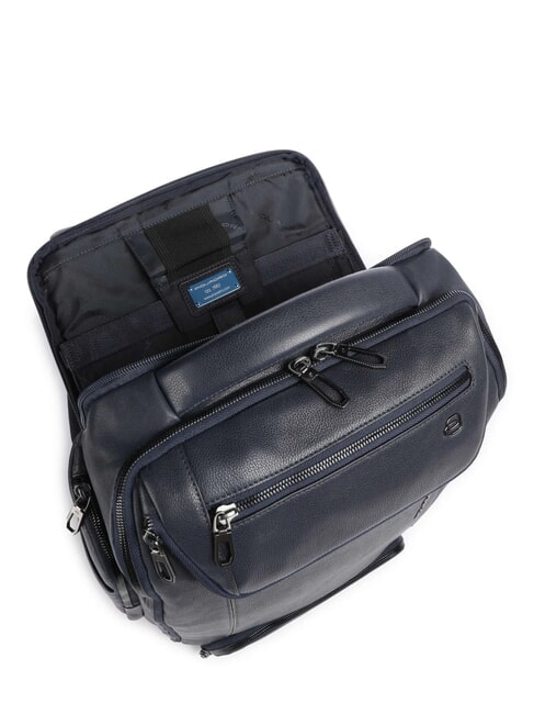 CRONUS Mochila de piel, soporte para port&aacute;til de 14" azul - Mochilas para port&aacute;til