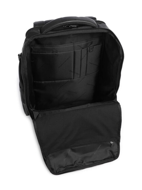 CRONUS Mochila de piel, soporte para port&aacute;til de 14" negro - Mochilas para port&aacute;til
