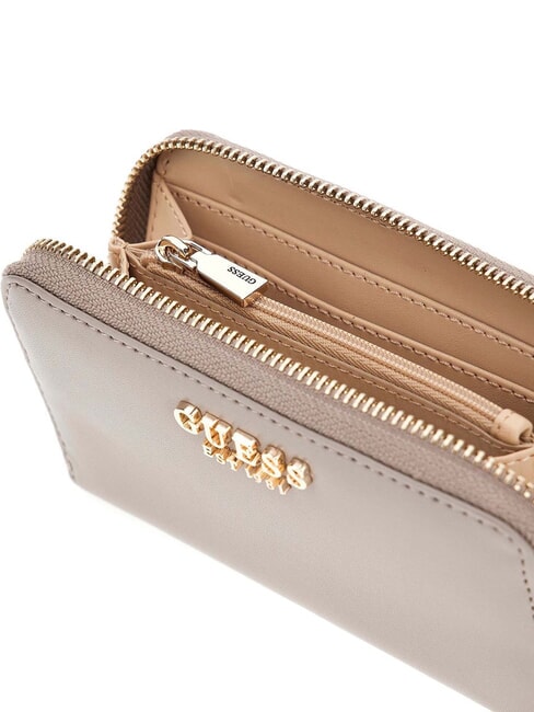 LAUREL  Cartera mediana con cremallera alrededor marr&oacute;n oscuro - Carteras Mujer