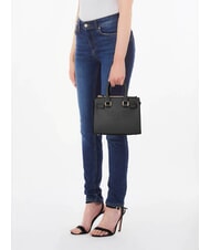 LIUJO HALONA Bolso tote peque&ntilde;o hecho a mano NEGRO - Bolsos Mujer - 5