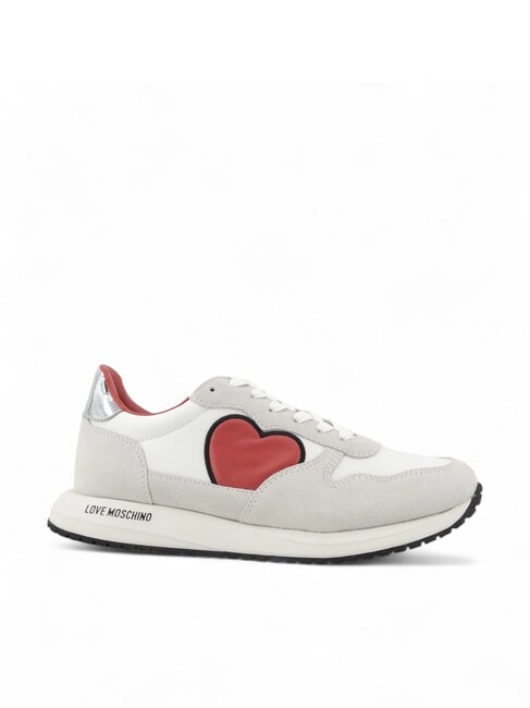 DUNE 30 Zapatillas running con corazones. blanco/plata - Zapatos Mujer
