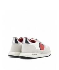 LOVE MOSCHINO DUNE 30 Zapatillas running con corazones. blanco/plata - Zapatos Mujer - 4
