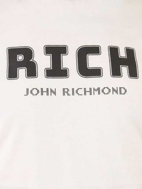 KUHSE Camiseta con logo estampado blanco - camiseta