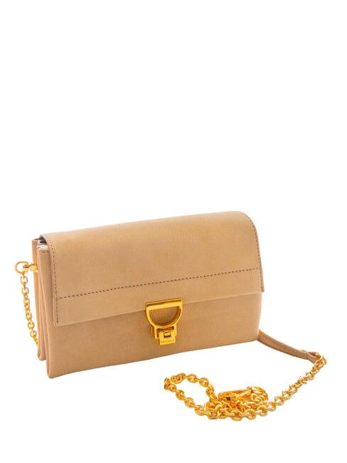 ARLETTIS PRINT Bolso de mano de piel texturizada tostado - Bolsos Mujer