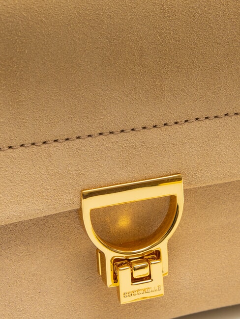 ARLETTIS PRINT Bolso de mano de piel texturizada tostado - Bolsos Mujer