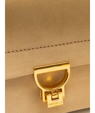 COCCINELLE ARLETTIS PRINT Bolso de mano de piel texturizada tostado - Bolsos Mujer - 3