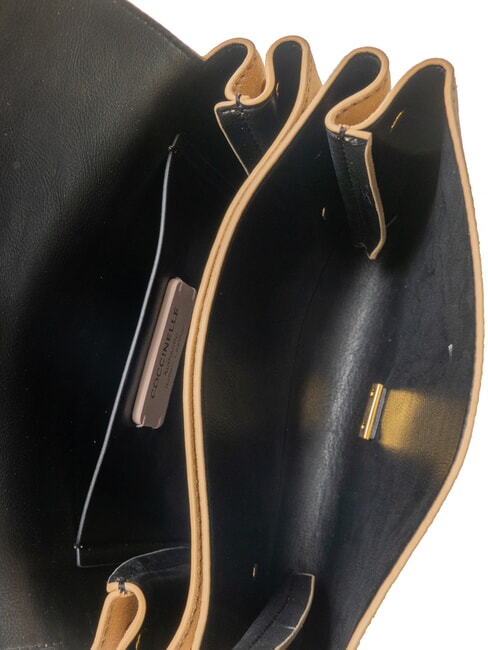 ARLETTIS PRINT Bolso de mano de piel texturizada tostado - Bolsos Mujer