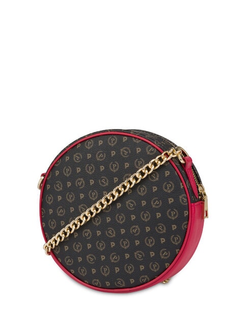 HERITAGE Mini bolso redondo con cadena laca negra - Bolsos Mujer