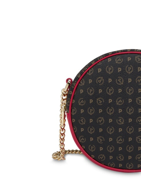 HERITAGE Mini bolso redondo con cadena laca negra - Bolsos Mujer