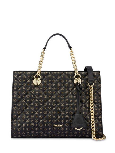 HERITAGE MATELASSE Bolso de mano con bandolera negro - Bolsos Mujer