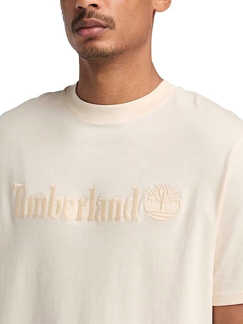 EMBROIDERY TONAL Camiseta de algod&oacute;n humo blanco - camiseta