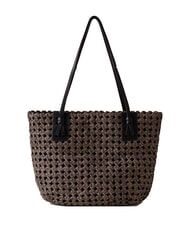 BORBONESE LA NIDO SHOPPER LARGE Bolso de hombro OP / NATURAL / NEGRO - Bolsos Mujer - 3