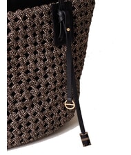 BORBONESE LA NIDO SHOPPER LARGE Bolso de hombro OP / NATURAL / NEGRO - Bolsos Mujer - 4