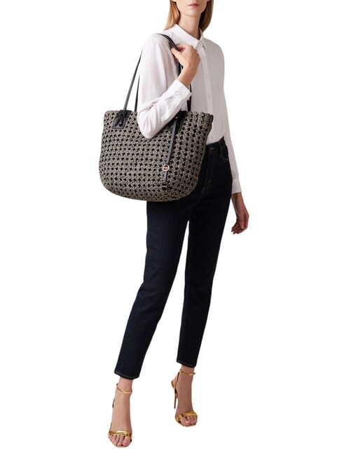 LA NIDO SHOPPER LARGE Bolso de hombro OP / NATURAL / NEGRO - Bolsos Mujer