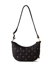 BORBONESE COLETTE Mini bolso de hombro op negro / natural - Bolsos Mujer - 3