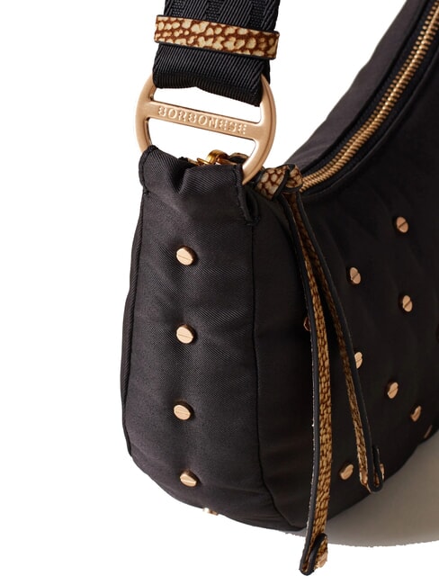 COLETTE Mini bolso de hombro op negro / natural - Bolsos Mujer