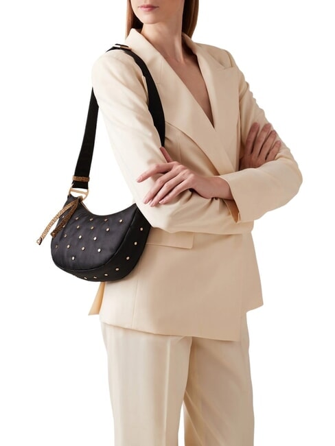 COLETTE Mini bolso de hombro op negro / natural - Bolsos Mujer