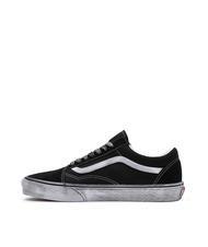 VANS UA OLD SKOOL  Zapatillas de piel estresado blanco y negro - Zapatos unisex - 3