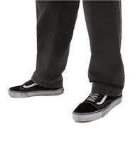 VANS UA OLD SKOOL  Zapatillas de piel estresado blanco y negro - Zapatos unisex - 5