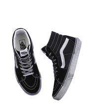 VANS UA SK8-HI Zapatillas de piel estresado blanco y negro - Zapatos unisex - 4