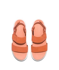 TIMBERLAND GREYFIELD Sandalias de cuero rojo medio - Zapatos Mujer - 4