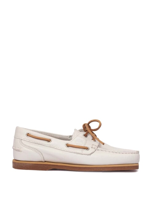 CLASSIC BOAT  Zapatos náuticos de piel grano completo blanco - Zapatos Mujer