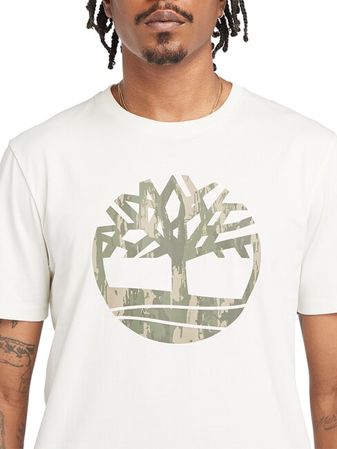 KENNEBEC RIVER TREE LOGO Camiseta de algod&oacute;n blanco de la vendimia - camiseta