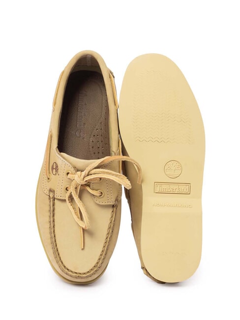 CLASSIC BOAT  Zapatos de piel de ante con cordones beige claro - Zapatos Hombre