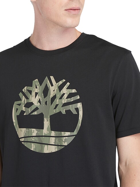 KENNEBEC RIVER TREE LOGO Camiseta de algod&oacute;n NEGRO - camiseta