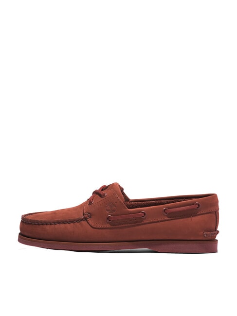 CLASSIC BOAT Zapatos náuticos de ante Nubuck rojo oscuro - Zapatos Hombre