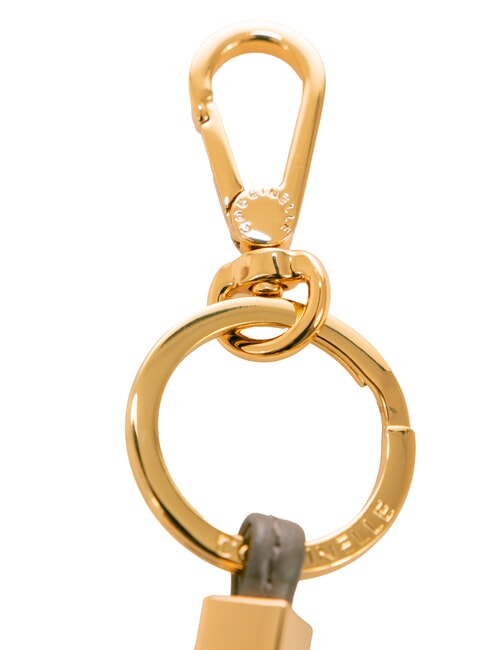 ESSENTIAL Llavero de cuero y metal café - Llaveros