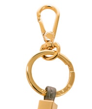 COCCINELLE ESSENTIAL Llavero de cuero y metal café - Llaveros - 2