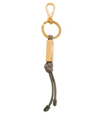 COCCINELLE ESSENTIAL Llavero de cuero y metal café - Llaveros - 3