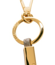 COCCINELLE ESSENTIAL Llavero de cuero y metal topo cálido - Llaveros - 2