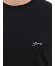 GUESS BASIC PIMA Camiseta de algodón elástico jetbla - camiseta - 3