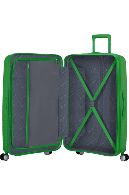 Maletas SOUNDBOX, medida grande, expandible verde hierba - Trolley Rígidos