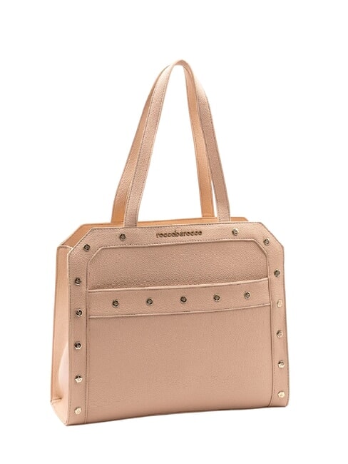 GRACE Bolso bandolera con tachuelas beige - Bolsos Mujer