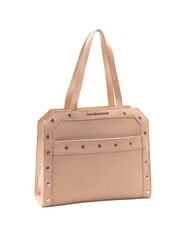 ROCCOBAROCCO GRACE Bolso bandolera con tachuelas beige - Bolsos Mujer - 2