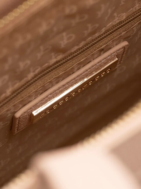 GRACE Bolso bandolera con tachuelas beige - Bolsos Mujer