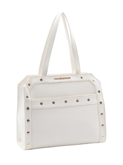GRACE Bolso bandolera con tachuelas Blanco - Bolsos Mujer