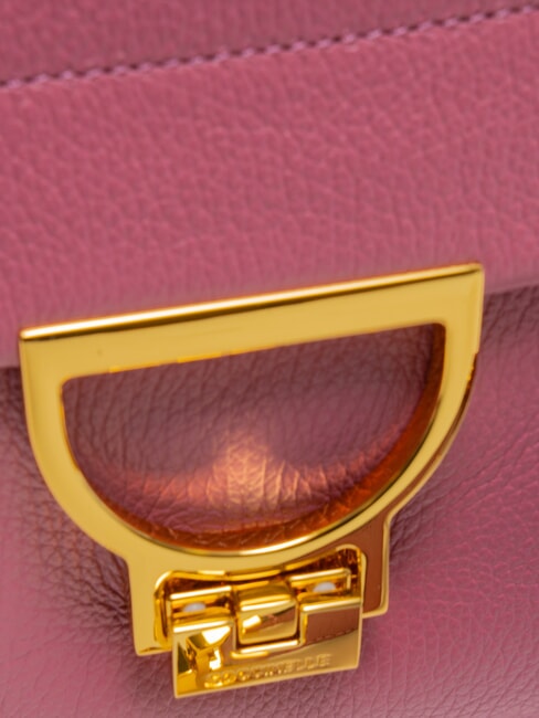 ARLETTIS SIGNATURE Bolso de piel con bandolera rosa pulpa - Bolsos Mujer