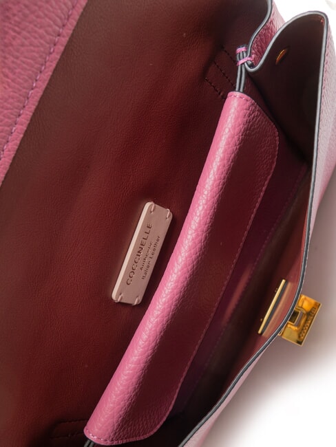 ARLETTIS SIGNATURE Bolso de piel con bandolera rosa pulpa - Bolsos Mujer