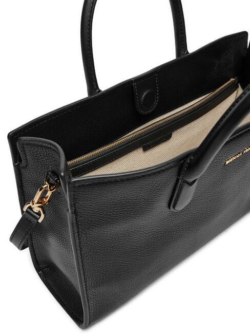 SCARLETT  Bolso de mano, con bandolera, en piel. negro - Bolsos Mujer