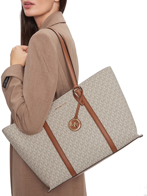 TEMPLE Bolso de hombro vainilla/acrn - Bolsos Mujer