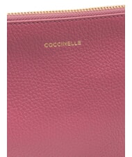 COCCINELLE BEST CROSSBODY Minibolso de piel rosa pulpa - Bolsos Mujer - 3