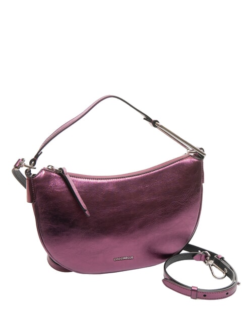 PRISCILLA PEPIT Bolso pequeño de piel perlada rosa pulpa - Bolsos Mujer